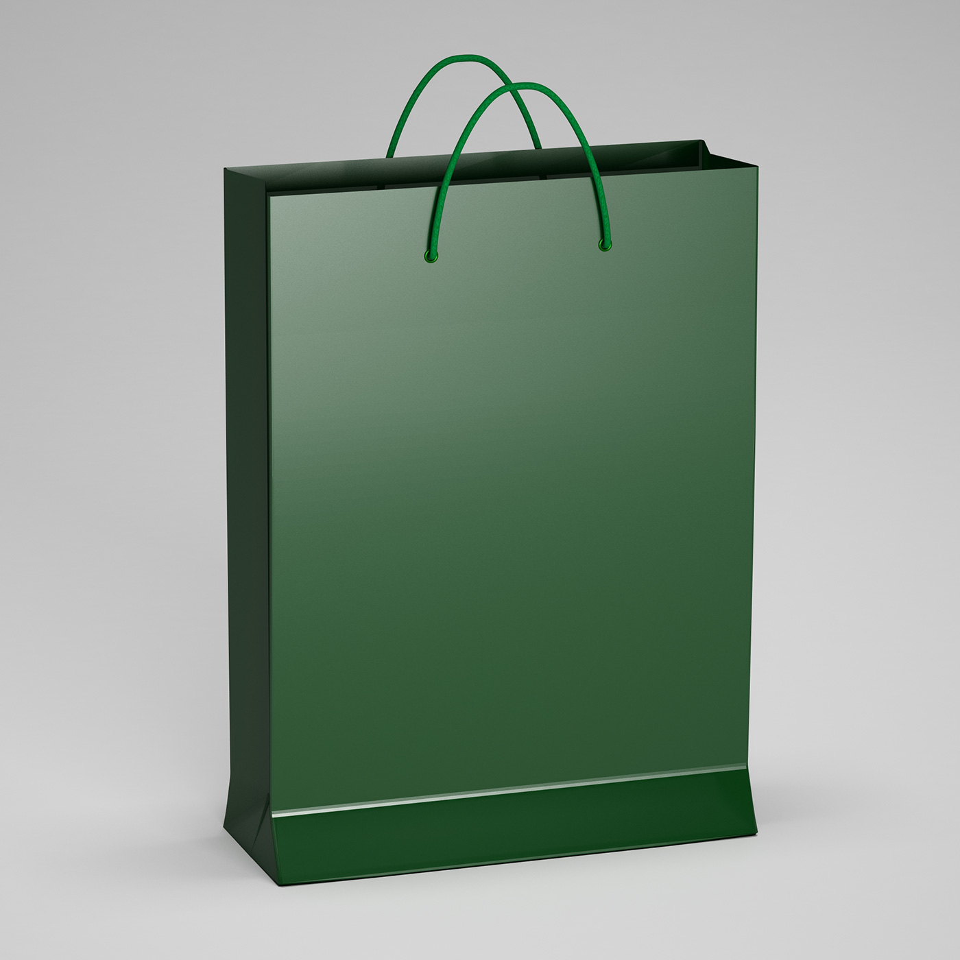 Пакет(К) пластиковый 30×39х12 см зеленый