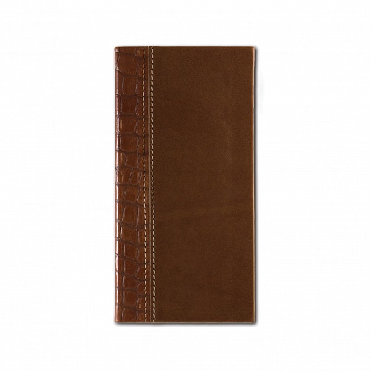 Телефонная книга 8х16см Тоскана/Кроко коричневый