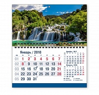 Календарь-2018 (кв.мини) Водопад. Арт. 03.567
