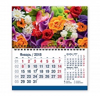 Календарь-2018 (кв.мини) Цветы. Арт. 03.562